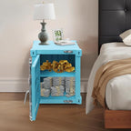 Side Table, Industrial Metal Container Cabinet, Wrought Iron Container Side - Image 8