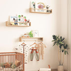 Fixwal Nursery Shelves, 16.5 Inch Floating Bookshelves - Image 2