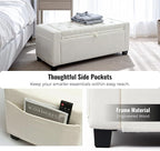 Storage Ottoman Bench for Bedroom, End of Bed Bench - Image 6