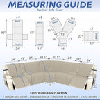 Arfntevss Recliner Sectional Couch Covers 1OO% Waterproof L Shape Sofa Cover - Image 2