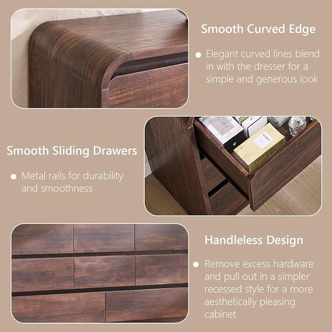 Aitjunz Modern 8 Drawers Dresser - Image 5