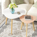 BAMEOS Bamboo Nesting Triangle End Table by BAMEOS