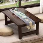 Japanese Floor Sitting Table, Folding Wood Tea Table Chabudai Japanese Coffee by robwibw