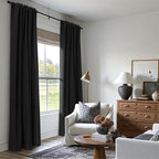 INOVADAY 100% Blackout Linen Curtains - Image 5