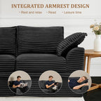 Upgrade Boneless Couch with Storage, Extra Deep&High Seat Modular Sectional - Image 7
