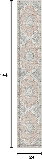 Madane Washable Runner Rugs 2x12 Long - Image 2