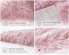 EasyJoy Faux Sheepskin Rug, Fluffy Faux Fur Rug, Ultra Soft Shag Area Rug - Image 3
