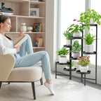 iDavosic.ly Plant Stand Indoor Outdoor, 8 Tier Corner Metal Flower Display - Image 6