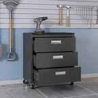 Manhattan Comfort Fortress 31.5-Inch Rolling Garage Tool Chest, 3-Drawer - Image 5