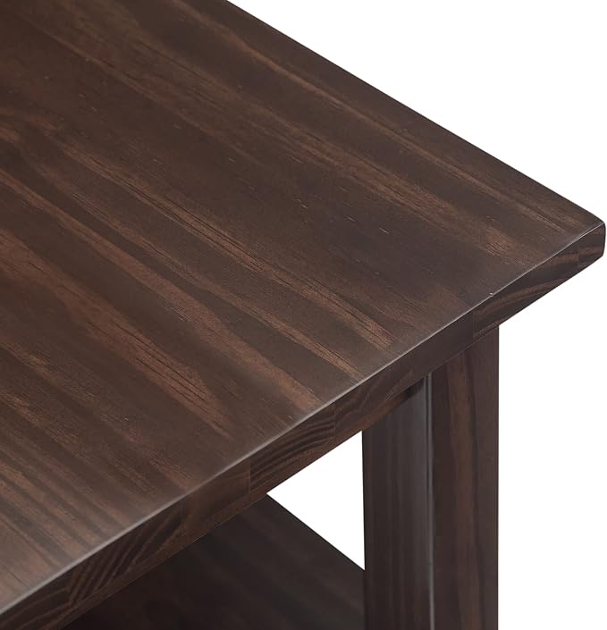 SIMPLIHOME Warm Shaker Solid Wood Transitional-Style 48-inch Wide Coffee Table - Image 8