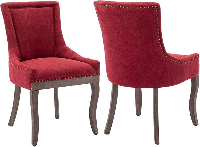 Modern Dining Chairs Set of 2, High Back Dining Chairs Side Chairs by MZDOO