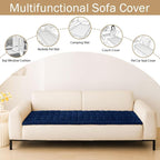 Couch Cover for Dogs, Washable Non Slip Plush Flannel Sofa Protector | Thick - Image 3