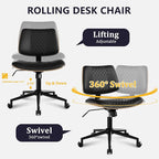 Modern Armless Office Chair - Image 5