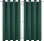 Blackout Curtains 52 x 45 inch/Green Curtains Set of 2 Panels/Thermal Insulated - Image 2