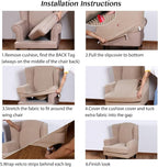 Turquoize Wingback Chair Covers 2 Piece Wing Chair Slipcover Stretch Slipcovers - Image 6