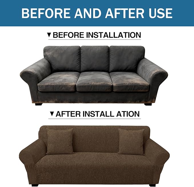 Sofa Slipcover with 2 Pillow Cover - Image 8