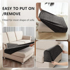 UNBBRRL 10 Pieces Stretch Sofa Cushion Covers - Image 4