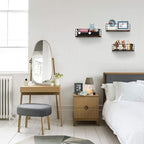 CRUGLA Floating Shelves Wall Mounted Set of 3, Hanging Storage Wall Shelf - Image 4