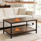 ZenStyle Industrial Coffee Table - Image 3
