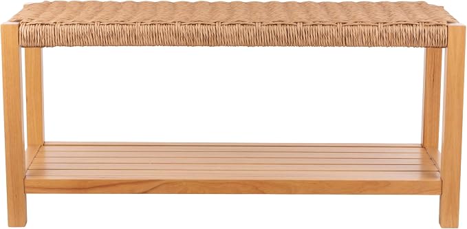 Alaterre Furniture Newport 40 Inch Solid Wood Entryway Bench - Image 11
