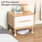 Adjustable Furniture Bed Risers, 1.6-2.6 inch Bed Risers Black, Durable Plastic - Image 4