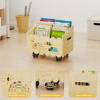 Wood Kids Bookshelf, Montessori Bookshelf, - Image 6