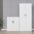 Wanfu Metal Storage Cabinet, Utility Room-White - Image 8