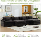 Oprisen 154" Modular Sectional Sofa, Comfy Cloud Couch Sectional Sofa - Image 7