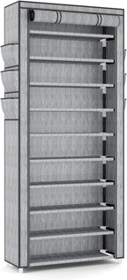 VTRIN Vertical Narrow Shoe Rack Organizer Tall Shoe Rack - Image 8