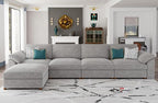 EASE MOOSE Oversized Modular Sectional Sofa, Modern Oversized L Shape Sectional by EASEMOOSE