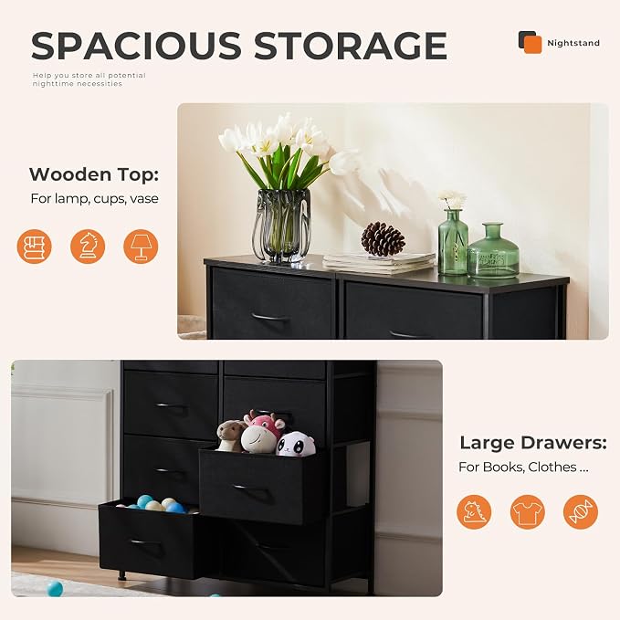 Sweetcrispy Dresser, Dresser for Bedroom Drawer Organizer Storage Drawers - Image 4
