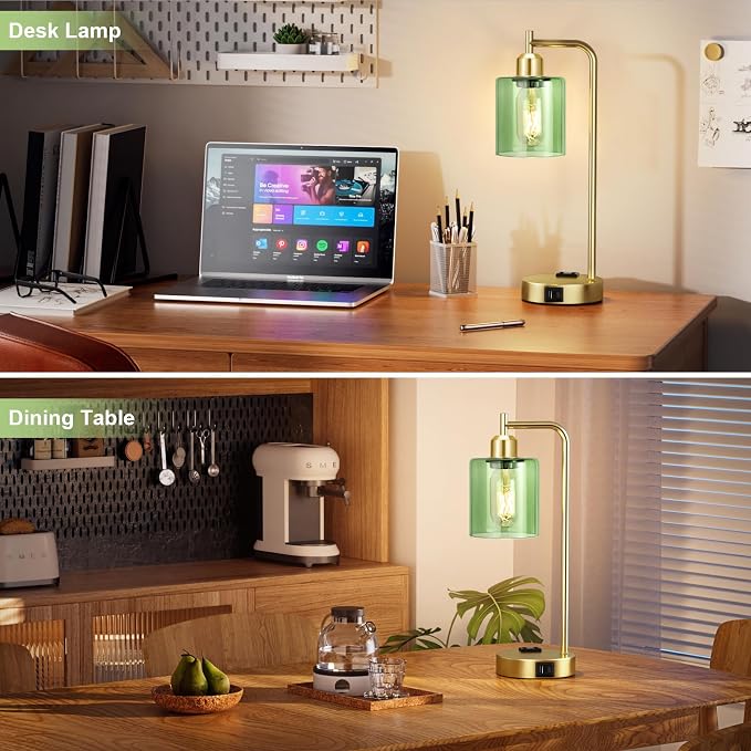 Innqoo Industrial Green Table Lamps - Image 5