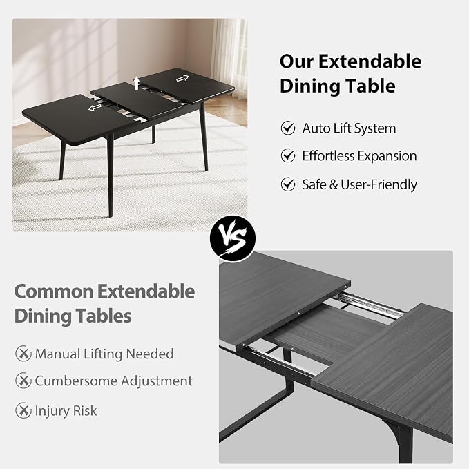 Muwuele Solid Wood Extendable Dining Table - Image 4