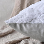 Set of 2 Soft Moroccan Throw Pillow Covers 12x20 Inch Plush Boho Decorative - Image 3