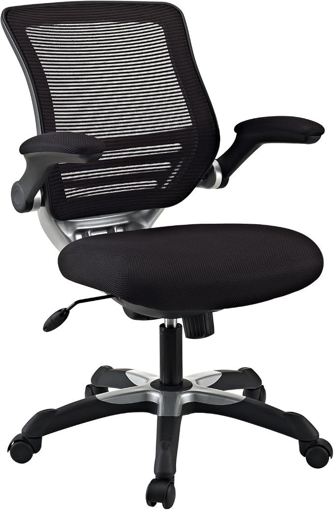 Modway Edge Mesh Back and Mesh Seat Office Chair In Black - Image 4