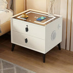 Smart Nightstand with Charging Station, Adjustable LED, USB Ports, Fingerprint by Unknown