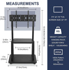 Maiproo Rolling TV Stand with Wheels - Image 5