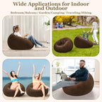 Realspring Inflatable Bean Bag Chairs Outdoor Blow up Camping Chairs Inflatable - Image 7