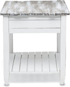 Sea Wind Florida Picket Fence Wood End Table - Image 5