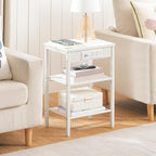 HOOBRO Side Table with Charging Station and USB Port, Small End Table - Image 5
