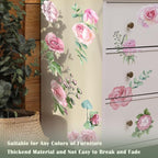 Vintage Floral UV DTF Stickers Rub on Transfers - Image 4
