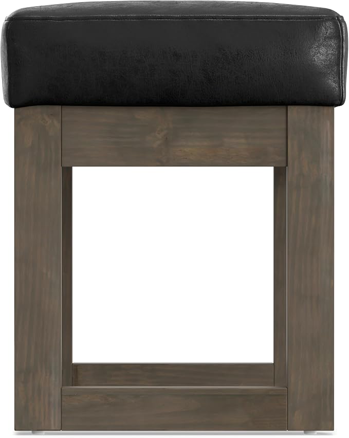 SIMPLIHOME Milltown Small Ottoman Bench - Image 11