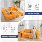 MAXYOYO Folding Sofa Bed, L-Shaped Convertible Sofa Bed Foldable Sleeper - Image 8