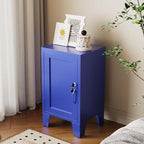 ALBAD Metal Nightstand with Lockable Cabinet, Compact Mini Locker Bedside Table - Image 2