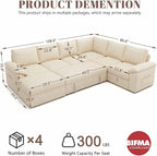 108 Inch Modular Sectional Sofa - Image 3
