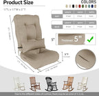 Rocking Chair Cushions with Pillow, Waterproof and Fade-Resistant Thicken - Image 2