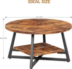 Round Coffee Table, Small Circle Coffee Table - Image 3
