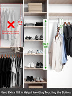 HOUSE DAY Space Saving Hangers, 8 Pack, Collapsible Closet Organizer, Smart - Image 6