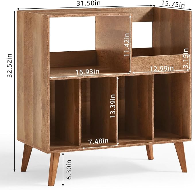 LELELINKY Large Record Player Stand, Turntable Stand - Image 2