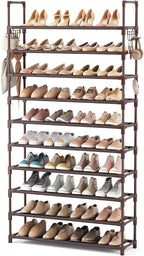 VTRIN 10 Tiers Shoe Rack Tall Large Capacity Wide Shoe Organizer Sturdy Shoe by VTRIN